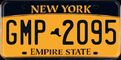 NY license plate GMP2095