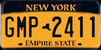 NY license plate GMP2411