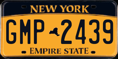 NY license plate GMP2439