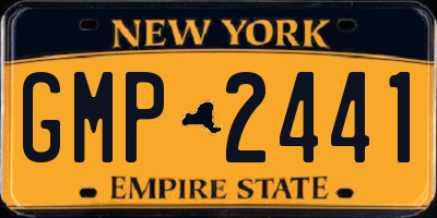 NY license plate GMP2441