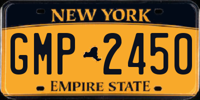 NY license plate GMP2450