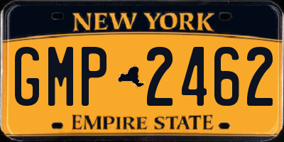 NY license plate GMP2462