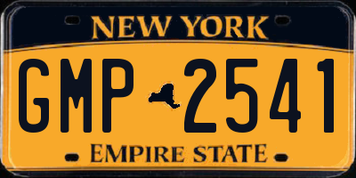 NY license plate GMP2541