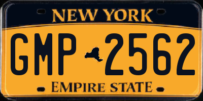 NY license plate GMP2562