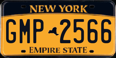 NY license plate GMP2566