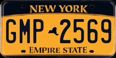 NY license plate GMP2569