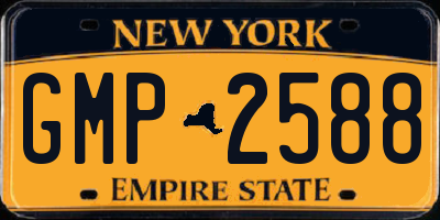 NY license plate GMP2588