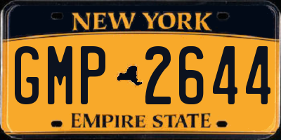 NY license plate GMP2644