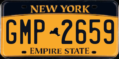 NY license plate GMP2659