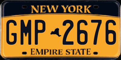 NY license plate GMP2676