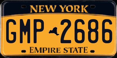 NY license plate GMP2686