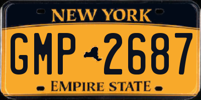 NY license plate GMP2687