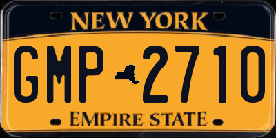 NY license plate GMP2710