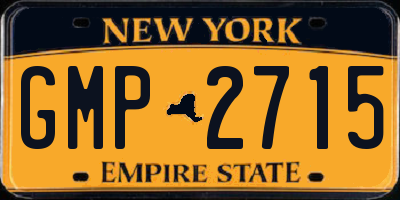 NY license plate GMP2715