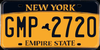 NY license plate GMP2720