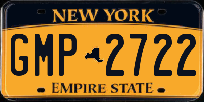 NY license plate GMP2722