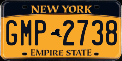 NY license plate GMP2738