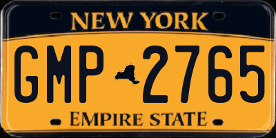NY license plate GMP2765