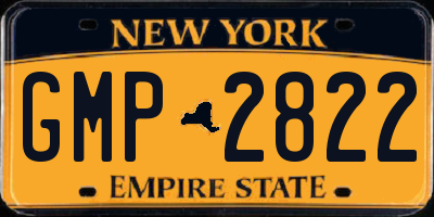NY license plate GMP2822