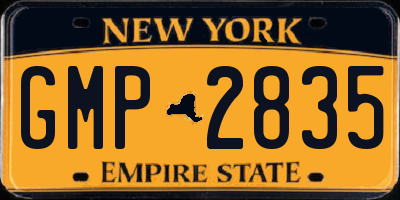 NY license plate GMP2835