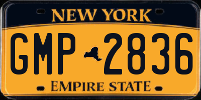 NY license plate GMP2836