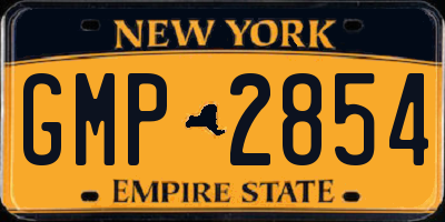 NY license plate GMP2854