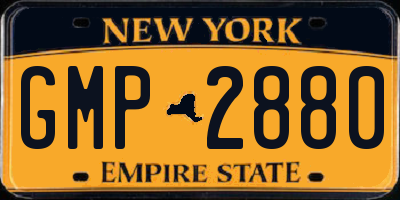 NY license plate GMP2880