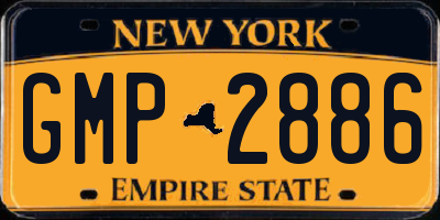 NY license plate GMP2886