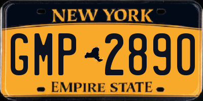 NY license plate GMP2890
