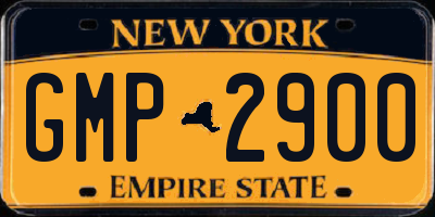 NY license plate GMP2900