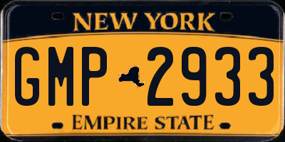 NY license plate GMP2933