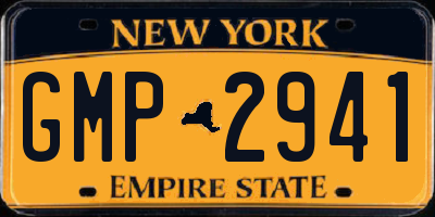 NY license plate GMP2941
