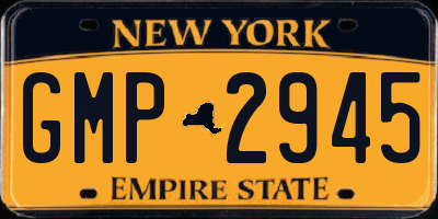 NY license plate GMP2945