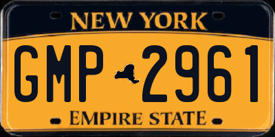 NY license plate GMP2961
