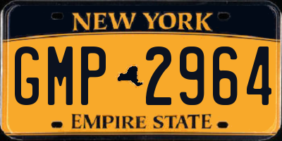 NY license plate GMP2964