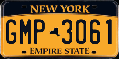 NY license plate GMP3061