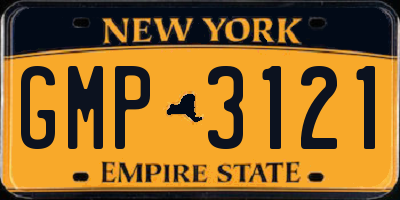 NY license plate GMP3121