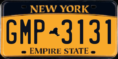 NY license plate GMP3131