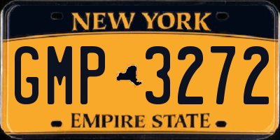 NY license plate GMP3272