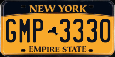 NY license plate GMP3330