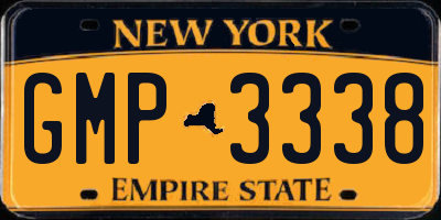 NY license plate GMP3338