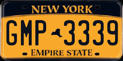 NY license plate GMP3339