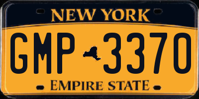NY license plate GMP3370