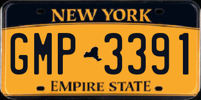 NY license plate GMP3391