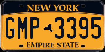 NY license plate GMP3395