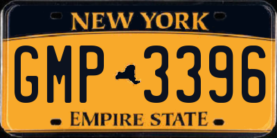 NY license plate GMP3396