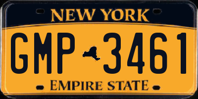NY license plate GMP3461