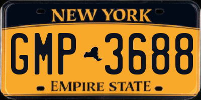 NY license plate GMP3688