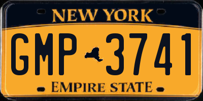 NY license plate GMP3741
