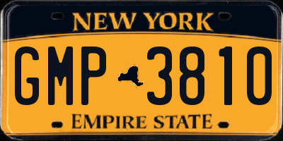 NY license plate GMP3810
